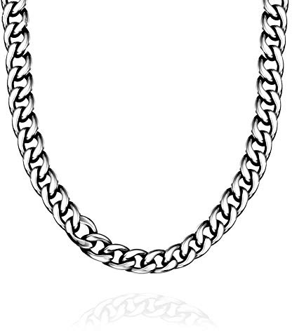 ATEIELLI Mäns halsband rostfritt stål pansarkedja för män längd 50 cm C103