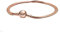 PANDORA Mehrreihiges Schlangen-Gliederarmband in 14 Karat rosévergoldeter Metalllegierung Moments Collection, Größe: 16