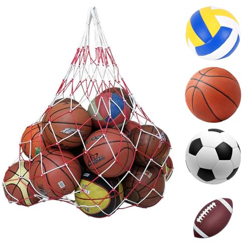 Ballnetz, Großes Ballnetz 15 Bälle Ballsack Balltaschen&netze Net Tasche Tragbare Sports Ball Ballnetz für Fußball Geeignet Bälle Basketball Volleyball Handball Vereine Stadien Usw Netztasche Tasche