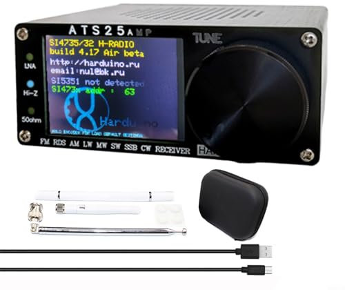 ATS25AMP RDS Radio complète avec balayage de spectre, firmware 4 17, amplificateur ATS25 améliorable, nouvelle interface (B)