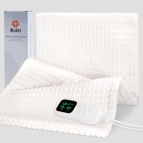 Manta Eléctrica con Funda Desmontable Lavable, Almohadilla Térmica Eléctrica, 6 Niveles de Temperatura, Apagado Automático de 3 Horas, Regalo Cálido para Familiares y Amigos