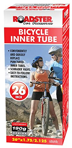 2 X 26 Bike Tyre Inner Tube - Bicycle Dunlop Valve | 1.75- 2.125 Mountain Bike Replacement Inner Tubes, Strong & Durable Easy Fit Cycle Repair | Pack Of 2