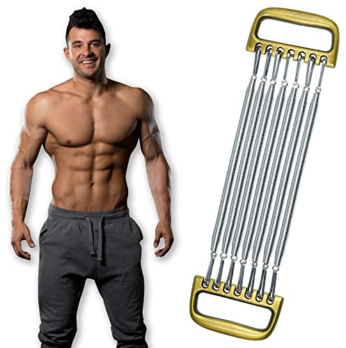 KAHEGIND Detachable Chest Expander for Men Training Muscles Strengthen Fitness Home Office Arm 7 Spring Exercise Body Building Workout