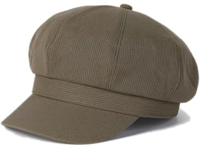 Skärmmössa damer ballongmössa basker vintermössa skjutmössa, Gatsby Newsboy Cap Bakerboy hatt, B-grön, 56-59