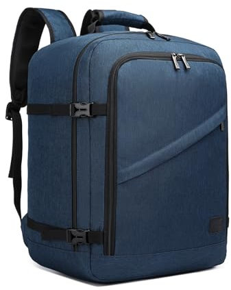 KONO Handgepäck Rucksack für Easyjet Handgepäck 45x36x20 Zulässige Größe, Rucksack Herren Damen für Business Reise Schule Laptop Rucksack, 44x33x20cm, 30Liter, Dunkelblau