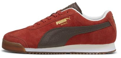 Puma Men's Roma, 24-Suede-Mars Red-Espresso Brown-Gum, 11