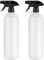 weiclianhp 2 Piezas 500 ml Botellas Spray Pulverizador Reutilizables, Pulverizadores de Plástico Vacíos para Limpieza del Hogar, Jardín, Peluquería y Cuidado de Plantas y Flores