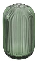 Villeroy & Boch – Fleur Vert Vase 28 cm Grün, Spülmaschinenfest, Große Mundgeblasene und Handgefertigte Glasvase in Grün, Dekorative Blumenvase, Tischvase, Florales Design, Vase hoch, Deko, Glas