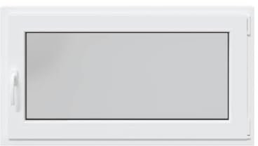 vidaXL - RISOR Basement Window 110x70cm - Tilt & Turn, Triple Glazing, White PVC - Versatile Tilt & Turn Design, Secure Locking, Sound & Thermal Insulation