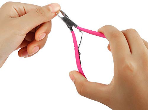 Alicates Corta Cuticulas,Pinza de la cutícula del clavo, herramienta profesional de la manicura de la manicura de la pedicura de las podadoras del removedor de la piel de los alicates de la pinza del
