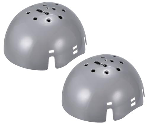 QUARKZMAN Insert de Casquette Anti-Choc 2 Pièces, Inserts de Chapeau Dur de Baseball En ABS, Casquette de Sécurité Légère Pour La Protection de La Tête (Taille Normale, Gris)