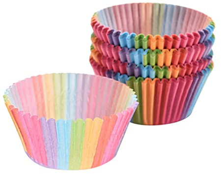 MAGICLULU 100 Pièces Moules à Muffins De Petits Gâteaux Caissettes à Muffins Cupcakes à Gâteau Gobelets En Papier Pour Cupcakes Chocolat Doublure