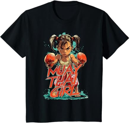 Muay Thai Girl, Fille Mignonne des Arts Martiaux T-Shirt