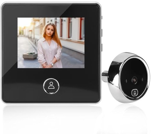 Caméra Judas Numérique Intelligente 2,8 – Judas de Porte Camera Surveillance Sécurité HD Infrarouge – Judas Connecté Vision Nocturne – Grand Écran pour Maison & Hôtel