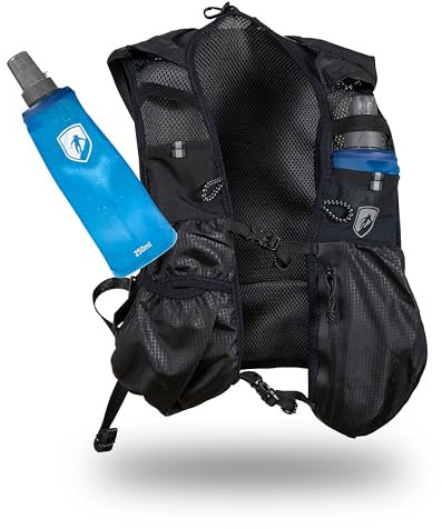 ALPIN LOACKER Trailrunning Weste Herren & Damen I Laufrucksack mit Trinkflasche 2X 250ml I Rucksack mit Trinksystem I ideal als Marathon Laufweste und Trinkrucksack