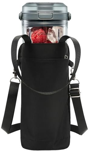 Linkidea Blender Storage Bag, Mini Blender Carrying Bag with Shoulder Strap, Compatible with Ninja BC151NV/BC51NV/BC151BK/BC151CR/BC151PK/BC151LD/BC151BK Blast Portable Blender (Black)