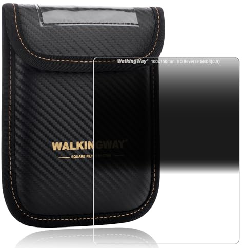 Walking Way Filtro Reverse GND8 ND0.9 (3 Pasos) 100x150mm – Filtro Degradado Inverso para Amaneceres y Puestas de Sol – Compatible con Portafiltros 100mm