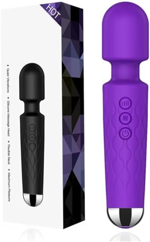 LYZD WAND Vibrat.o.r Vibrat.o.rset 4 Woman Silent Vibratorset for Woman,Vibrates Sale for Women Silent Vibratorset for Woman Vibrantoror for Men & Women Tool Vibrat.o.r 20 + 8 Mode (Purople P)