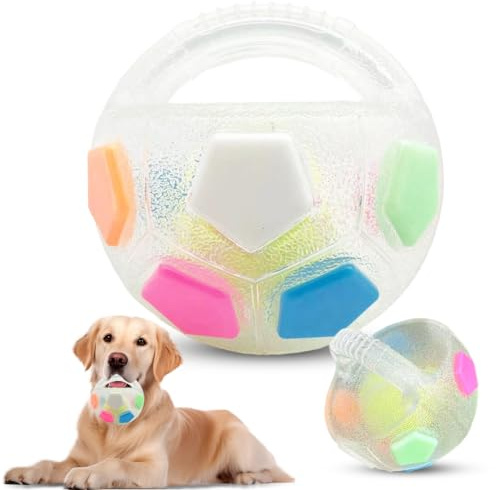 Zinueen hundbitboll med handtag, robust gummi anti-stressleksak | Robust nötningsbeständigt gummi, förhindrar tristess och minskar rädslan hos små hushundar