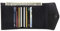 Otto Angelino Echtleder Geldbörse im Briefumschlag-Design - RFID Schutz – Unisex, Schwarz