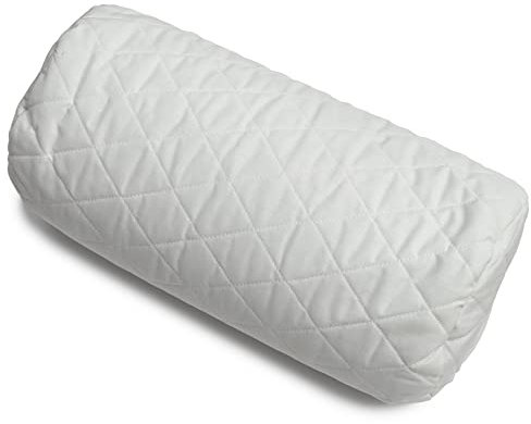 GIRAFFENLAND Kissen-Rolle für Nacken und Knie - Bio-Hirse Rolle L:40cm, Ø:20cm Nackenrolle & KnierolleSteppware weiß - direkt befüllt