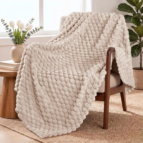 Exclusivo Mezcla Manta Cama Camel - Manta Sofá, Manta Polar, Franela Doble Cara Suave, Ligera y Fácil Cuidado, Todas Estaciones, Jacquard Elegante, 130x170 cm