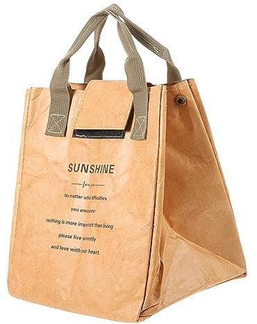 BESTonZON Borsa Termica Isolata Per Pranzo Borsa Portatile Carta Capacità Per Ufficio e Picnic Come Contenitore Per Bento