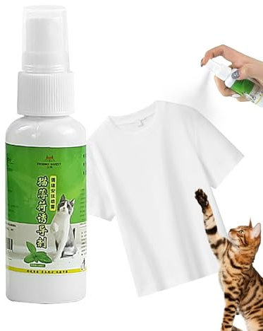 Flytande kattmyntspray, 50 ml naturlig flytande kattmynta | Lugnande spray, hjälper till att minska stress och lindra, katttillbehör för och kattungar för