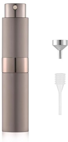 Toureal 8ml Vaporisateur Vide de Sac Rechargeable, Atomiseur Parfum, Recharge Spray Flacon de Parfum, Pulverisateur Voyage (Le Brun)