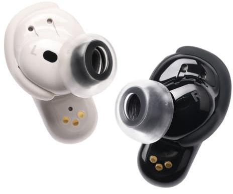 AZLA SednaEarfit Crystal for Bose Earbuds - Ersatz-Ohrstöpsel für Bose QuietComfort Ultra, QC Earbuds II, Silikon-Ohrstöpsel, aufsätze mit Loch zur Geräuschreduzierung (M-ML-L)