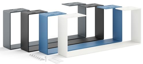 HOLZBRINK Tischbeine Metall Schwarz 1 Stück | Tischkufen/Tischgestell für Couchtisch, Esstisch, Schreibtisch, Sitzbank | Möbelfüße Size: 50x20cm