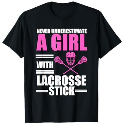 Coole Lacrosse-Kunst für Ehefrau, Mädchen, Frauen, Lax-Helm, Sportliebhaber T-Shirt