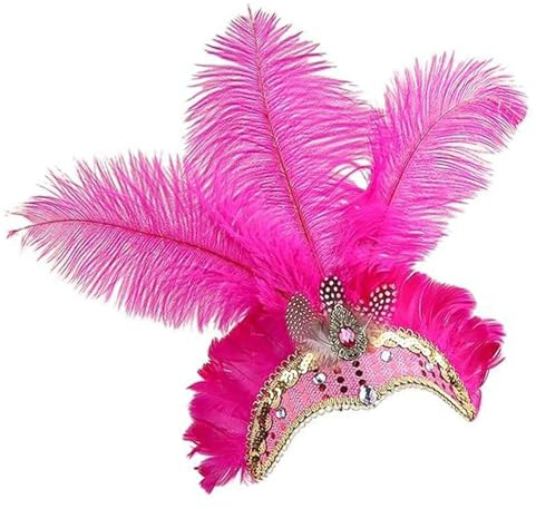 Damshowgirlhuvudprydnad Festlig Fascinator Huvudprydnad