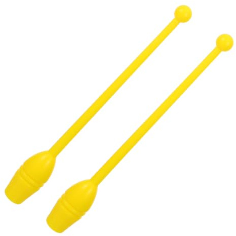 FOMIYES Mazas de Gimnasia Rítmica Adultos, 2piezas, Ligeras y Multifuncionales, Hechas de Plástico, Ideales para Fitness Familiar y Entrenamiento Artístico