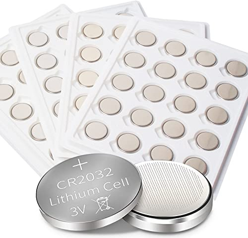 100 Pack CR2032 3V Lithium Button Cell Batteries | High Capacity 240mAh, For Watches, Toys, Calculators, For Car Keys, Remote Controls, Coin Cell