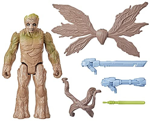 Marvel Studios Guardians of The Galaxy Vol. 3 Titan Hero Serie Deluxe Blast 'N Battle Groot Action-Figur, 29 cm