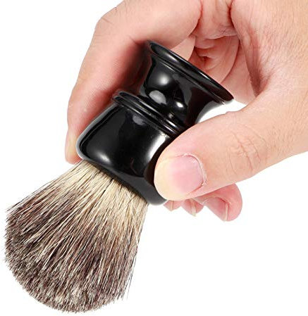 Reiner Dachshaar-Rasierpinsel, Professioneller Herren-Bartpinsel Mit Harzgriff, Gesichtsreinigung, Schäumender Rasierpinsel Für Salongeschenke, Zuhause, Reisen