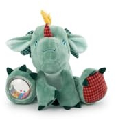 Lilliputiens - Peluche sonoro e Interactivo Joe el Dragón - Ideal para bebés - con alas móviles y Sonidos cautivadores - Estimulación sensorial y motriz - Poliéster Reciclado - Desde 9 Meses - 83469