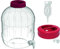 10L Gärballon Kunststoff (PET) Gäreimer Gärbehälter Weinballon + Gärröhrchen + Gummistopfen Gäraufsatz, für Wein, Bier, Maische Fass Getränkespender mit Zapfhahn