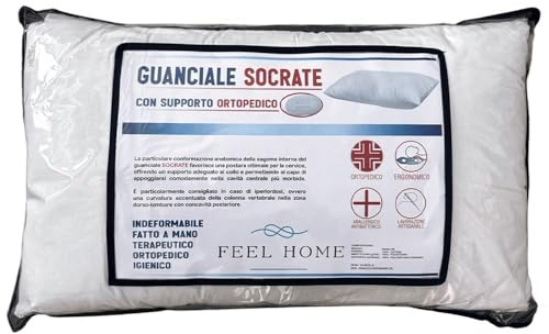 Feel Home Guanciale Socrate Misura 50x80cm 750gr con supporto ortopedico terapeutico