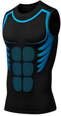 DVDVBOOM Mens Compression Vest Tops Running Sleeveless Undershirts Breathable Tank Tops for Men Gym Workout Daily Casual