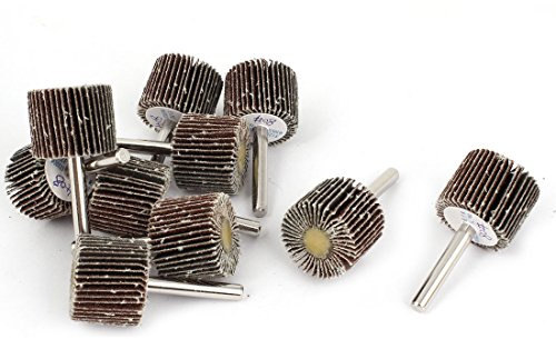 Aexit 30mm x 25mm x 6mm Grain 80 Poignée Fixe Abrasif Roue À Lamelles Disques 10 pièces 198B969