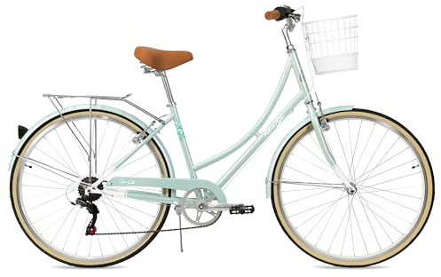 FabricBike Step-City Vélo Pour Femmes, Menthe Vert, Unique