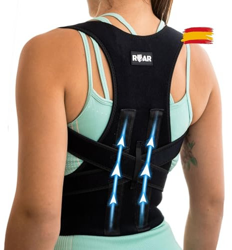 Roar® Correcteur de Posture Homme Femme – Posture Correcteur Dos, Ceinture Dorsale Homme et Femme, Redresseur, Maintien du Cou et des Épaules, Corset Dos