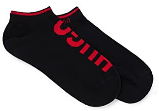 HUGO Damen 2p Logo Cc W Damensocken, Black1, 35-38 EU