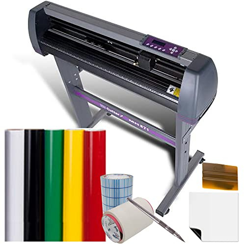 Bundle USCutter MH871 Vinyl Cutter - Sign Making Kit w/Design + Cut Software, Supplies, Tools