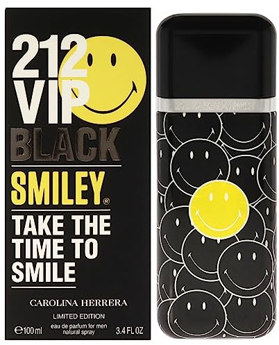 Carolina Herrera 212 Vip Black Smiley Limited Edition Eau de Parfum 100ml