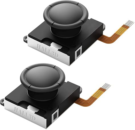 BRONAL TMR Hall Effect Joystick Compatible with Joycon [No Drifting] Replacement Analog Thumb for Switch JoyCon, OLED & Lite Right/Left Stick (2pcs Single)