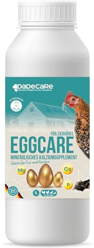 DADECARE Eggcare Calcio per Uccelli 1L con Minerali e Vitamine - Uova Sane e gusci Resistenti - Rafforza Ossa - Adatto a Tutte Le Fasi di Sviluppo