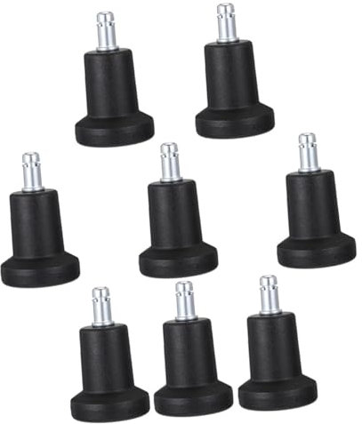 HYTROVE 7pièces Lot De Patins Antidérapants Pour Chaise Fixation Stable Pour Fauteuils De Bureau Remplace Roulettes Faciles à Installer Compatibles Métal Coussinets Protection Sols
